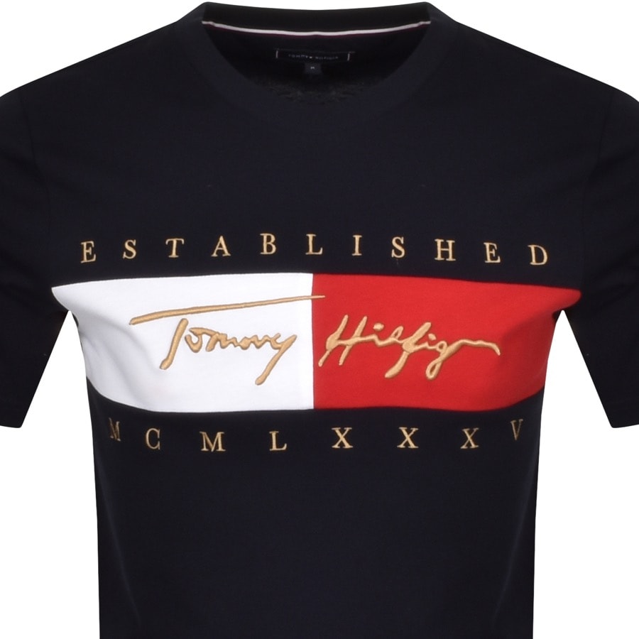 Alternative Image for ProductTommy Hilfiger Logo T Shirt Navy2